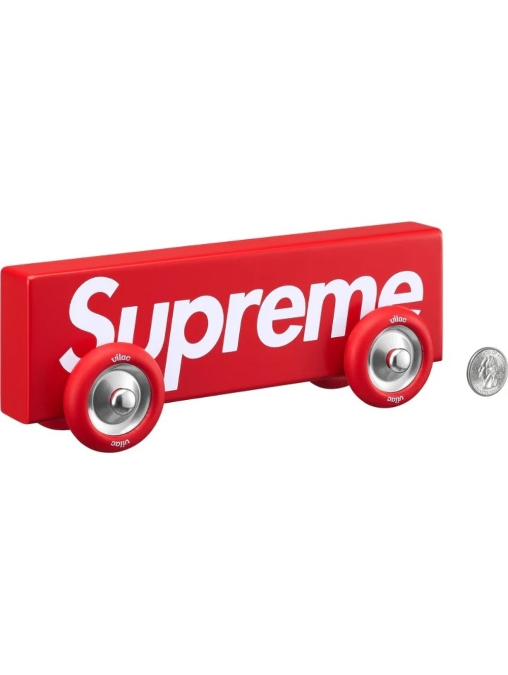 Supreme®/Vilac Box Logo Car Wooden Block Toy in Red